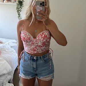 Brand New Floral Princess Polly top